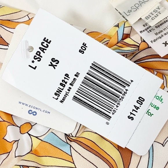 L*Space Nancy Lee Printed Bitsy Bikini Bottom Floral - Picture 5 of 5